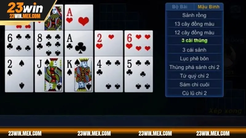 Luật chơi mậu binh chi tiết 