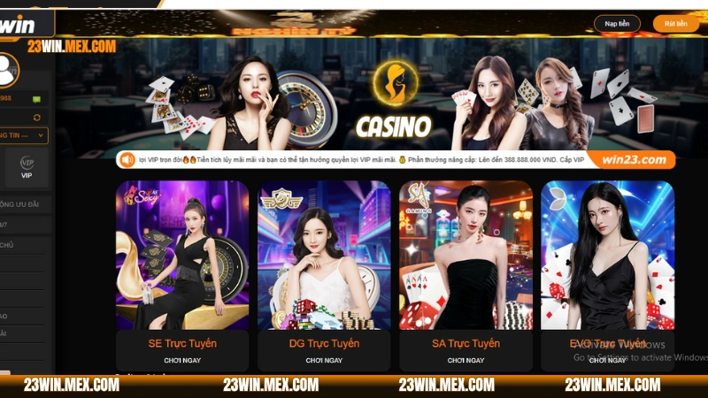 Lý do nên chọn EVO trực tuyến khi chơi tại 23WIN