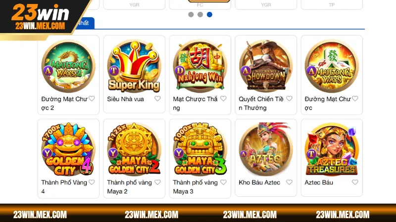 Một số trò chơi hot của sảnh game