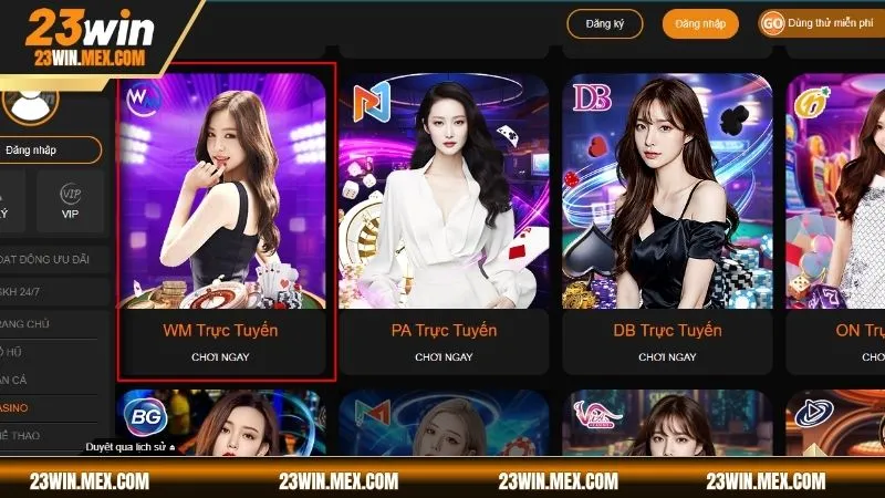 WM trực tuyến sảnh chơi đáng trải nghiệm năm 2025 